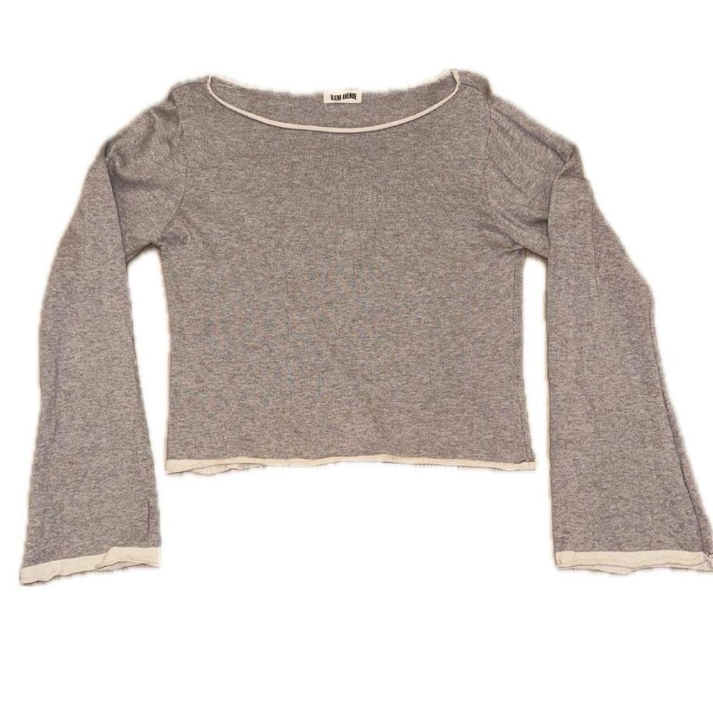 DJERF AVENUE BATEAU NECK SWEATER CREAMY OAT